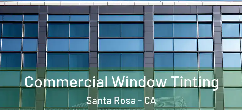  Commercial Window Tinting Santa Rosa - CA